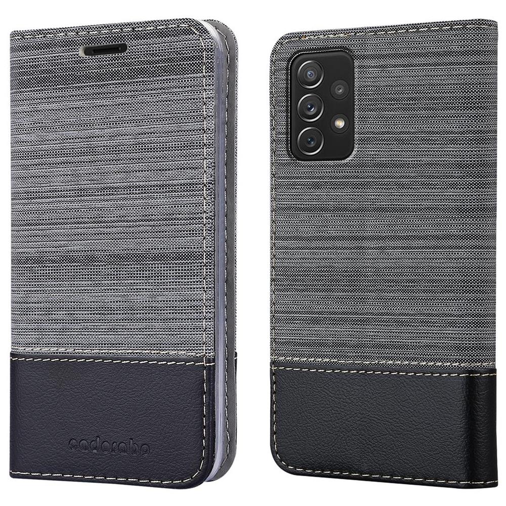 Custodia Compatibile Con Samsung Galaxy A72 4g / 5g In Grigio Nero - Coperchio Protettiva Con Chiusura Magnetica, Funzione Stand E Tasca Per Le Carte - Foto 8