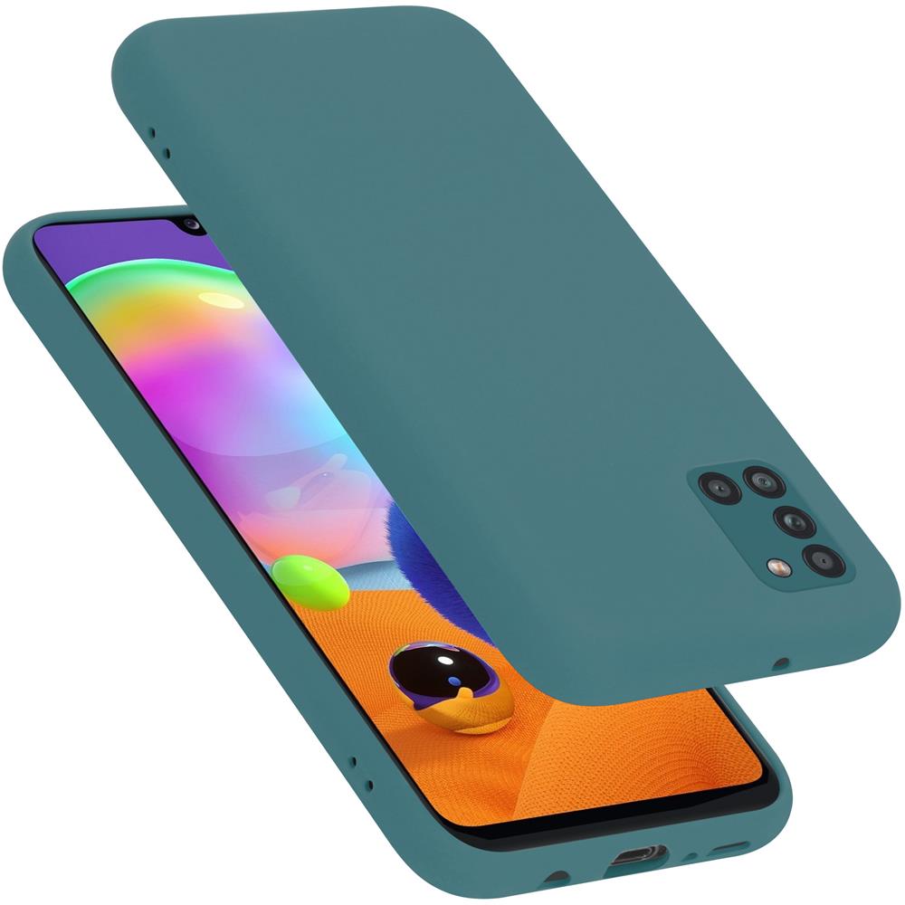 Custodia Compatibile Con Samsung Galaxy A31 In Liquid Verde - Coperchio Protettivo In Silicone Tpu Flessibile - Foto 1