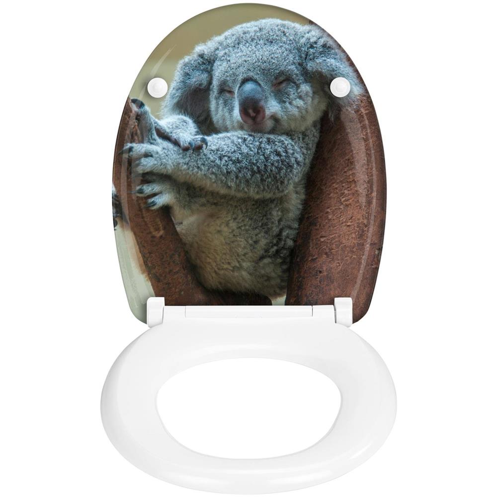 Sedile Wc Koala Con Funzione Easy Close, Duroplast, Motivo Animali, - Foto 2
