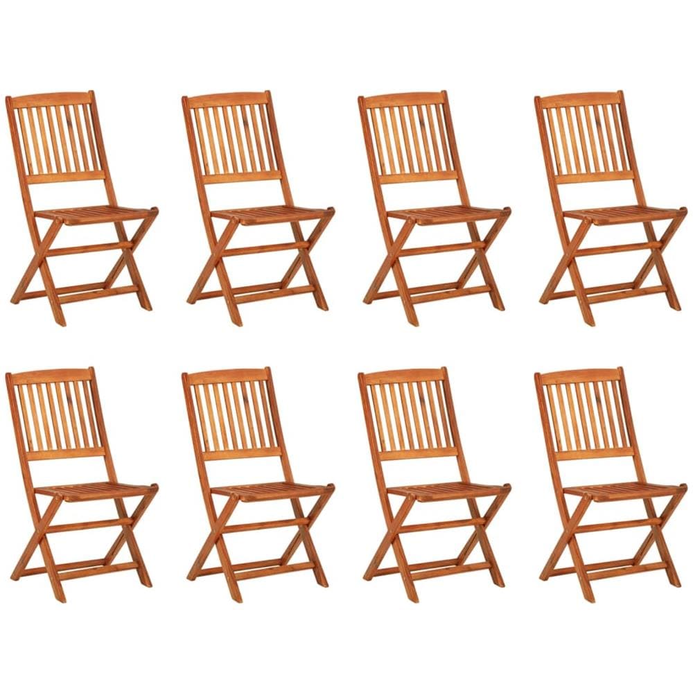 Set da Pranzo da Giardino 9 pz 220x90x75 cm Massello di Acacia - Foto 3