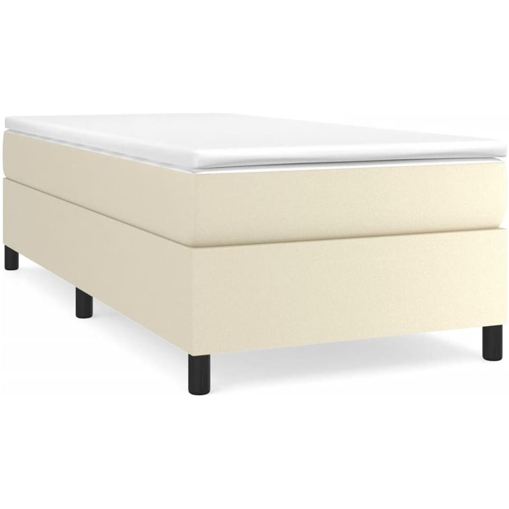 Giroletto A Molle Con Materasso Crema 80x200 Cm In Similpelle - Foto 2