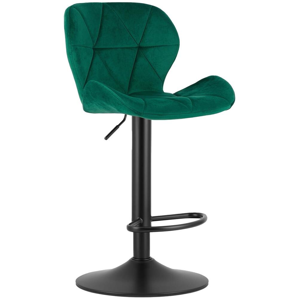 Sgabello in velluto WEST - Verde per soggiorno, cucina, sala da pranzo - Foto 1