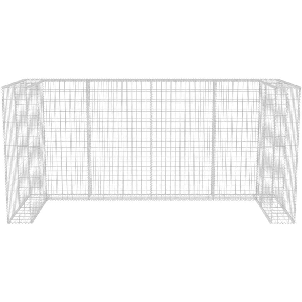 Gabbione In Rete In Acciaio Per Tre Cassonetti 110x100x120 Cm - Foto 7