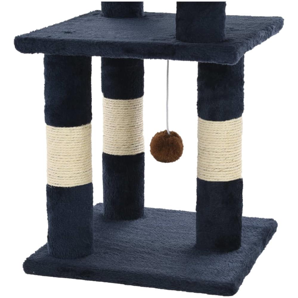 Albero Per Gatti Con Tiragraffi In Sisal 65 Cm Blu - Foto 5