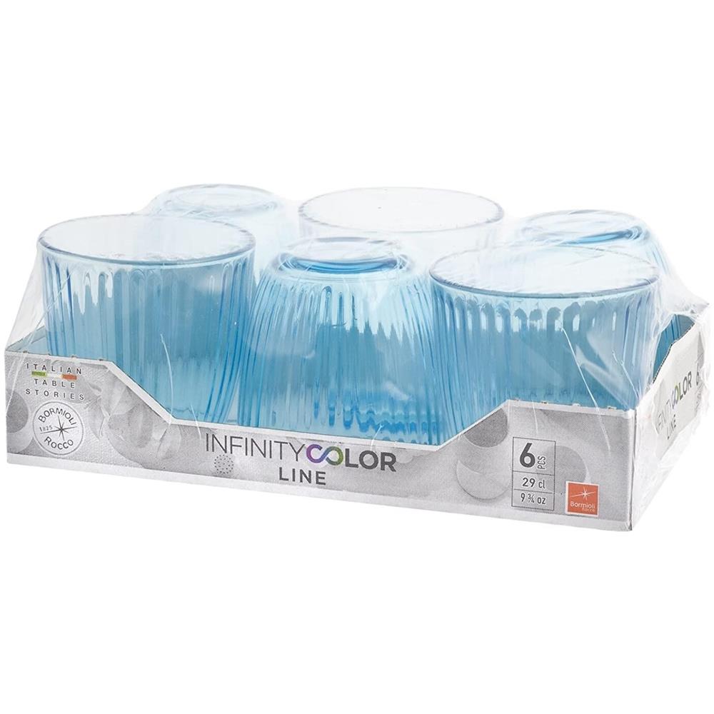 Confezione 6 Bicchieri Line Blu 29 Cl Bormioli - Foto 2