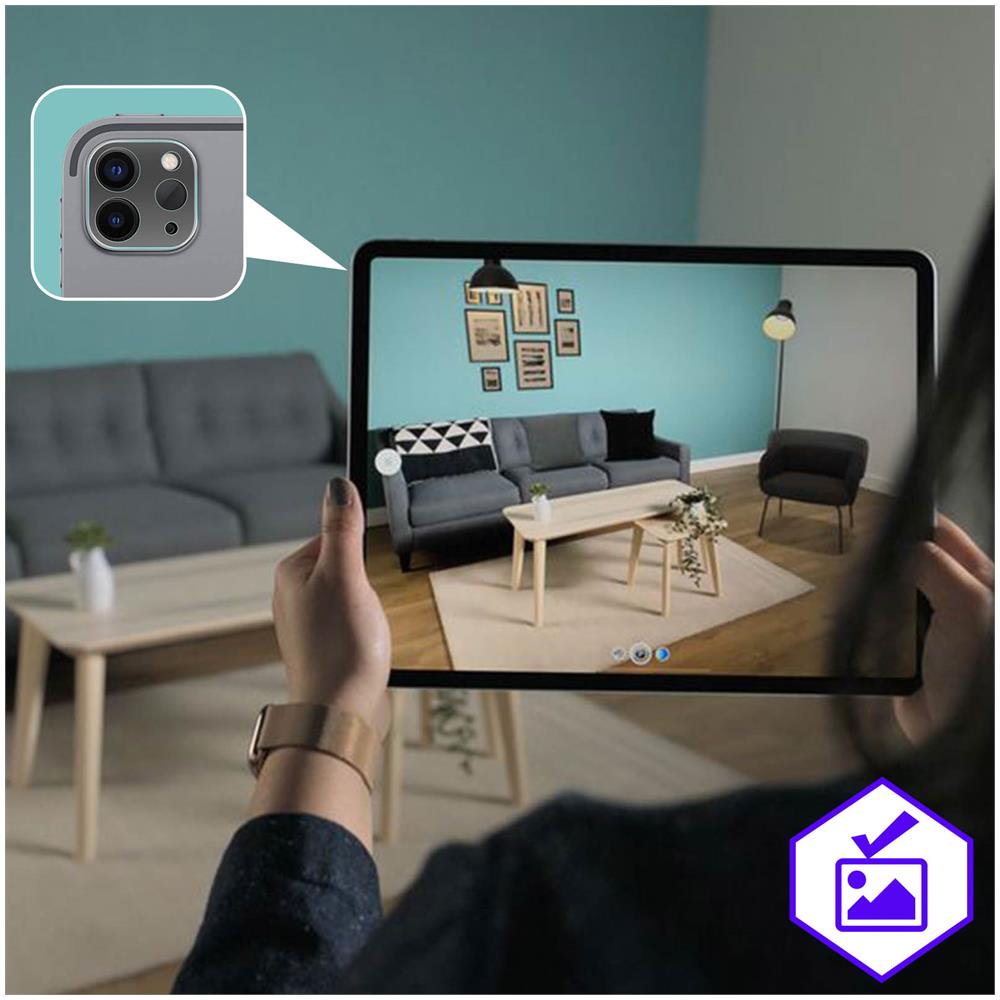 Vetrino Protezione Fotocamera Ipad Pro 12.9 2020 / 2018 Antishock Trasparente - Foto 5