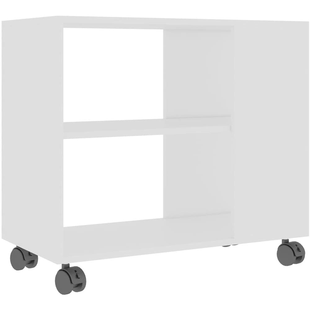 Tavolino da Salotto Bianco 70x35x55 cm in Legno Multistrato - Foto 2
