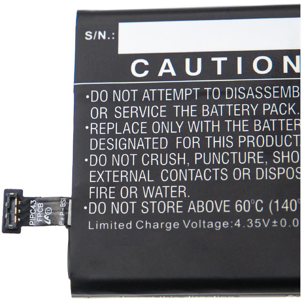 Batteria Sostituisce Microsoft / Nokia Bv-5qw Per Smartphone Cellulare (2200mah, 3,8v, Li-ion)  - Foto 2