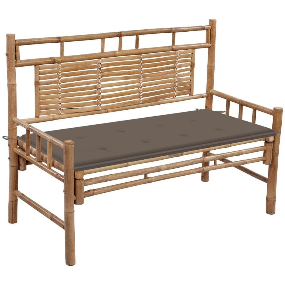 Panca Da Giardino Con Cuscino 120 Cm In Bamb? - Foto 1
