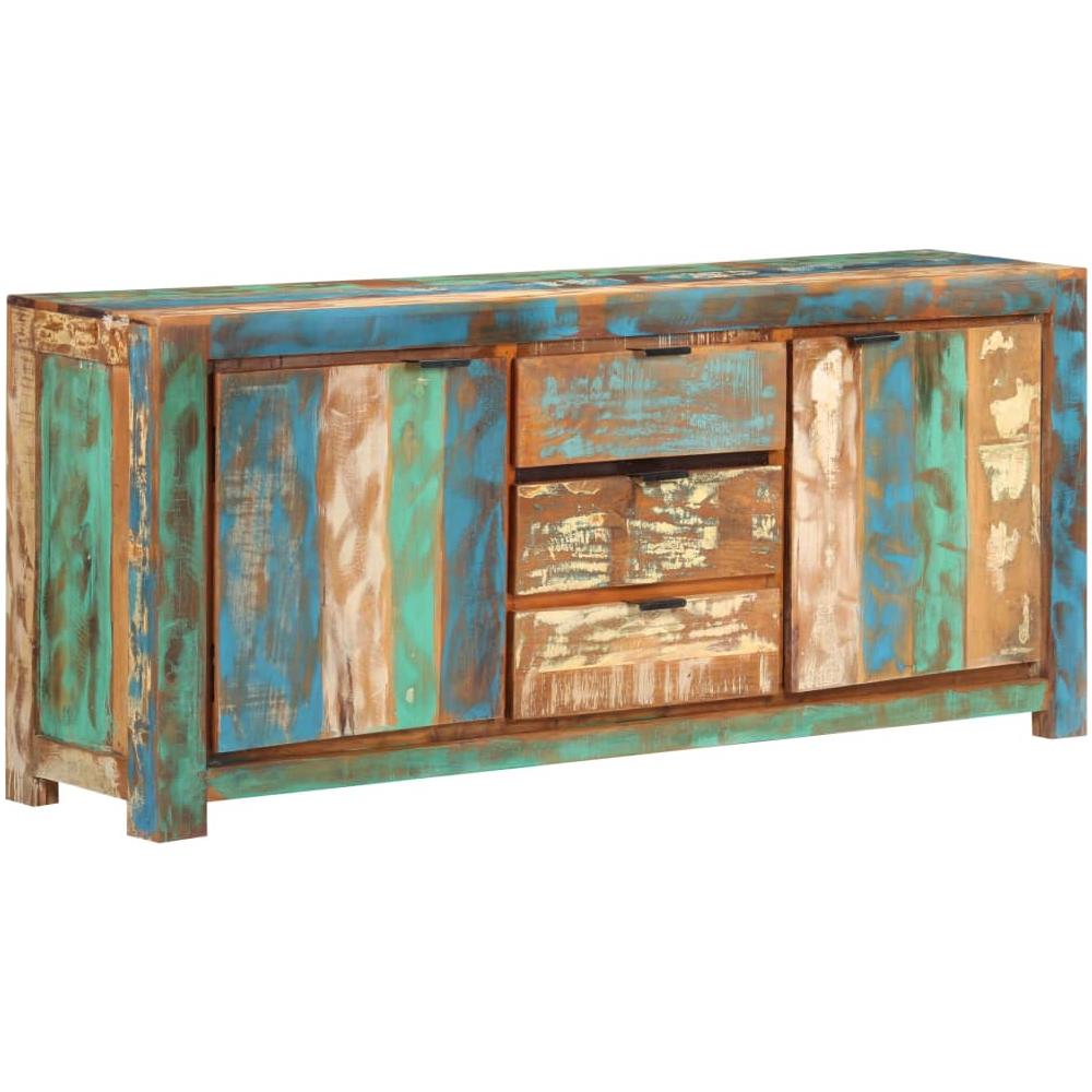 Credenza 175x40x75 Cm In Legno Massello Di Recupero - Foto 8