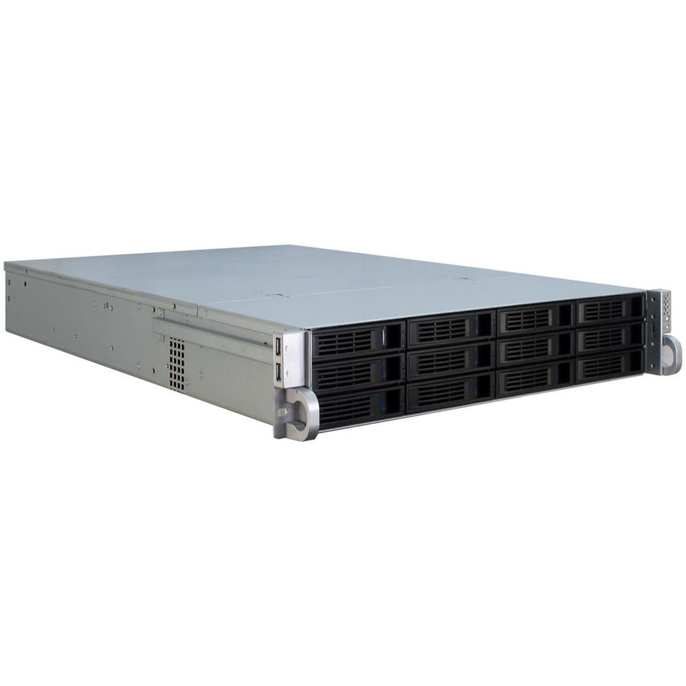 IPC 2U-2412, Portabagagli, Server, Metallo, ATX, EATX, EEB, Mini-ATX, uATX, 2U, HDD, Rete, Potenza, Temperatura - Foto 1