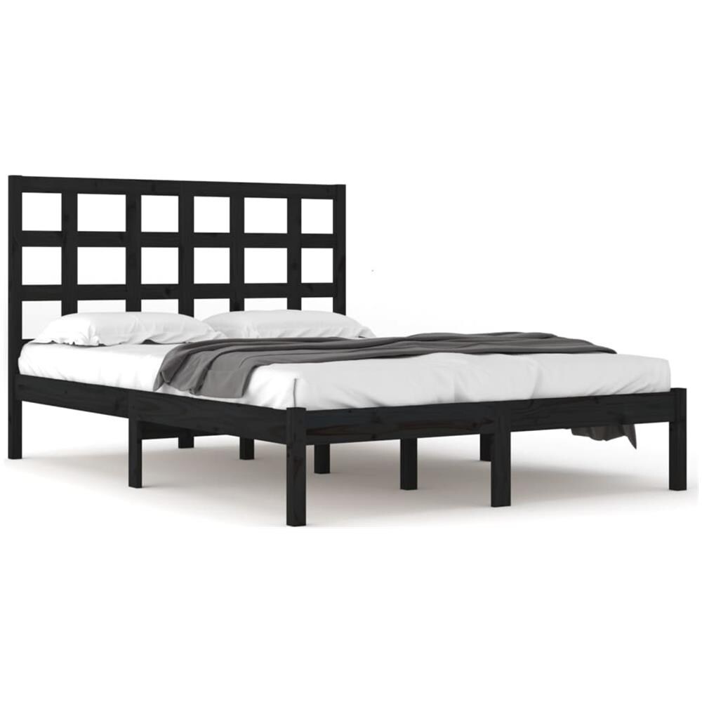 Giroletto Nero In Legno Massello 200x200 Cm - Foto 2