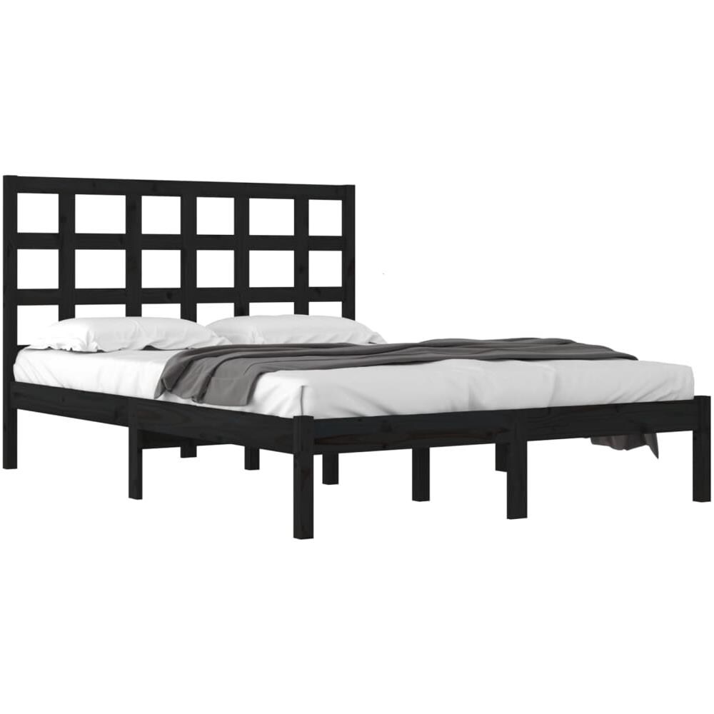 Giroletto Nero In Legno Massello 200x200 Cm - Foto 3