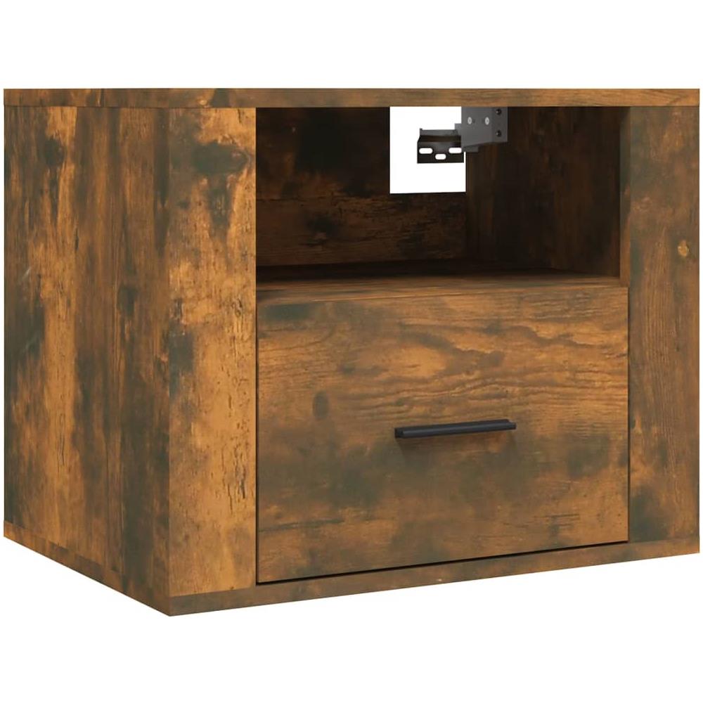 Comodino A Muro Rovere Fumo 50x36x40 Cm - Foto 2