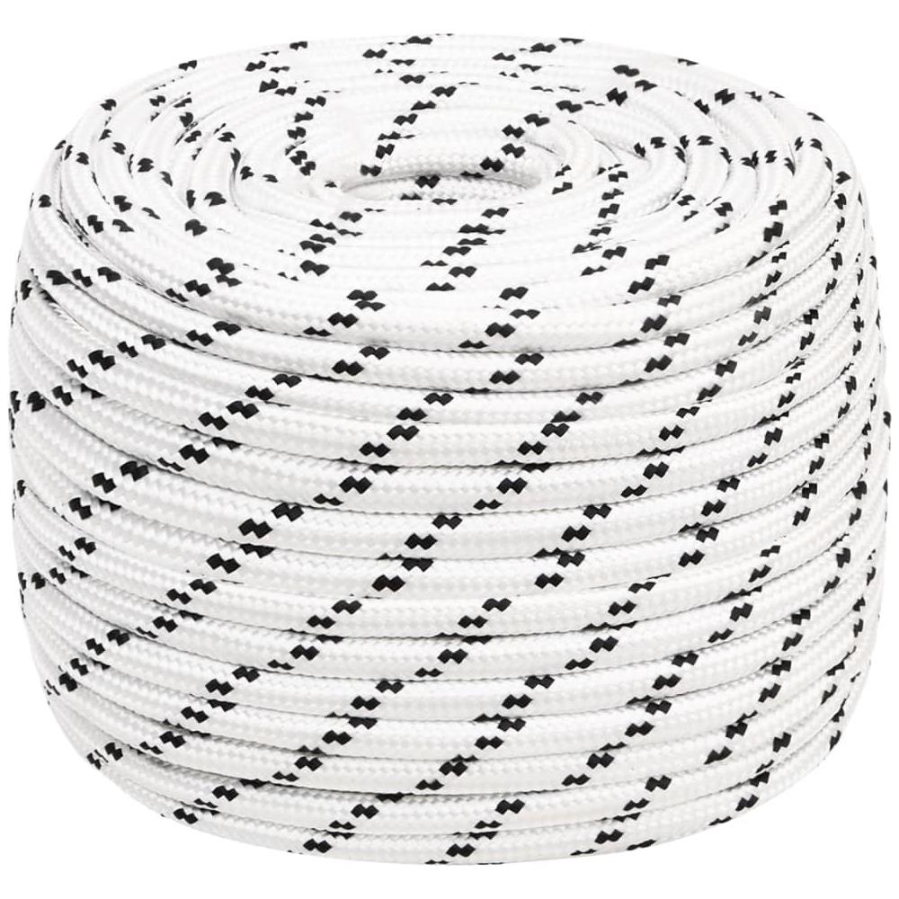 Corda Intrecciata Per Barca Bianca 14 Mm X 100 M Poliestere - Foto 1