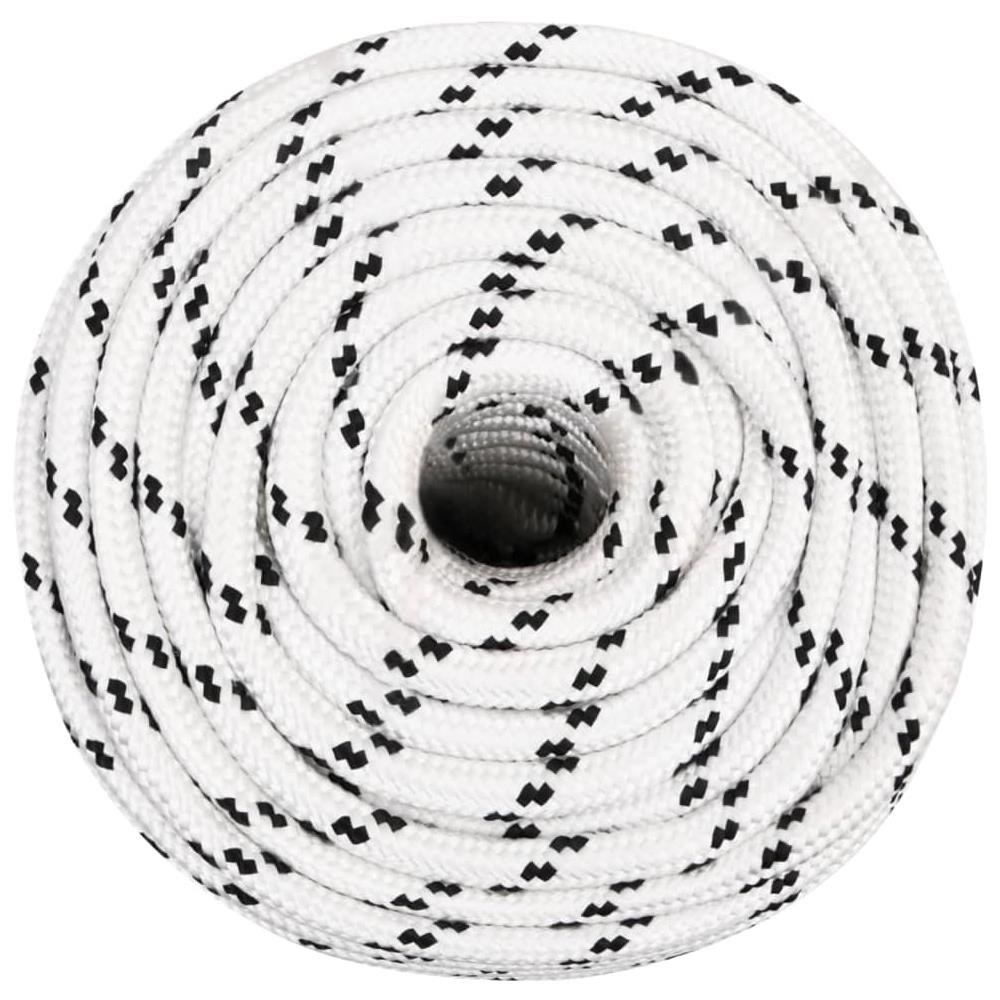 Corda Intrecciata Per Barca Bianca 14 Mm X 100 M Poliestere - Foto 2