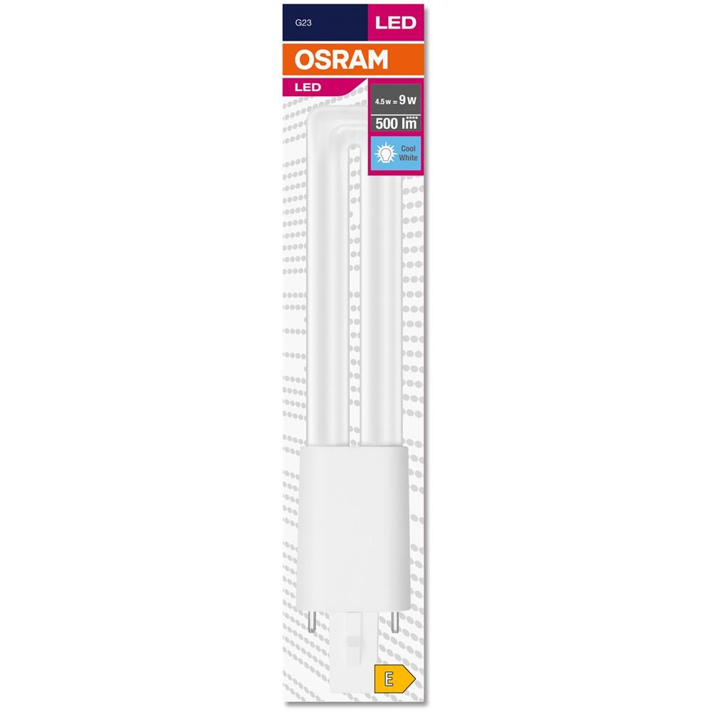 Dulux S Led Em & Ac Mains / Tubo Led: G23, Lunghezza: 165 Mm, 4,50 W, 9 W Sostituzione Per, Opaco, Cool White, 4000 K - Foto 2