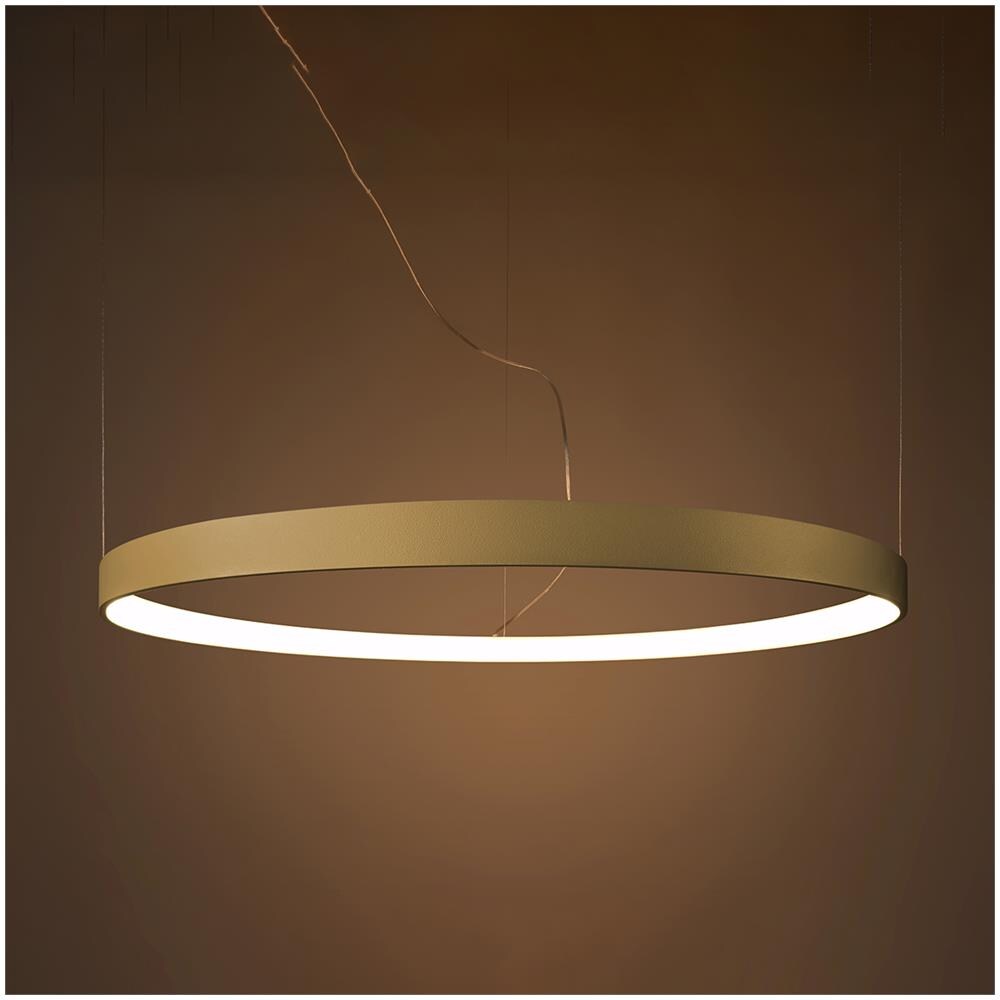 Sollux Lighting Lampadario Rio 55 Golden Led 3000k Th. 216 - Moderno Lampadario D'oro 150x55x55 Cm - Foto 7