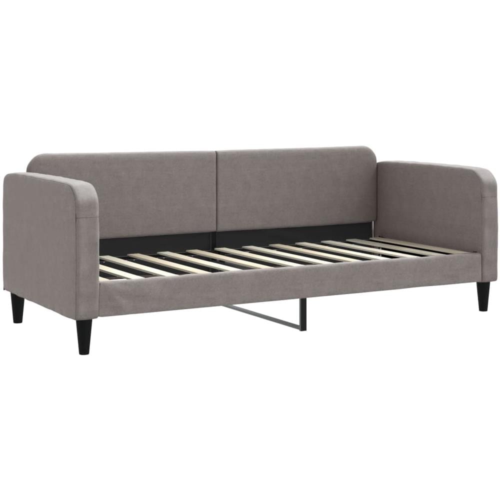 Letto Da Giorno Tortora 80x200 Cm In Tessuto - Foto 1