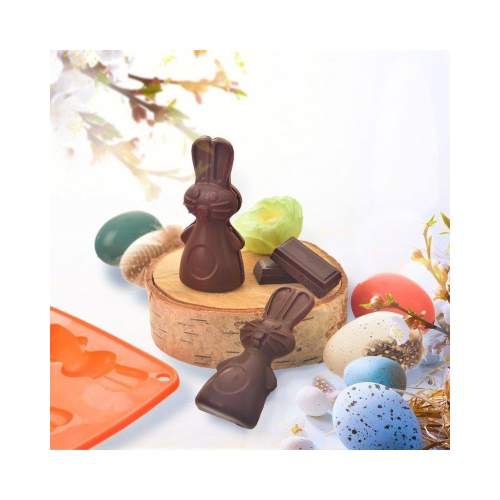 Stampo in silicone a forma di coniglio per biscotti pralinati Stampo da forno a forma di coniglio - Foto 2