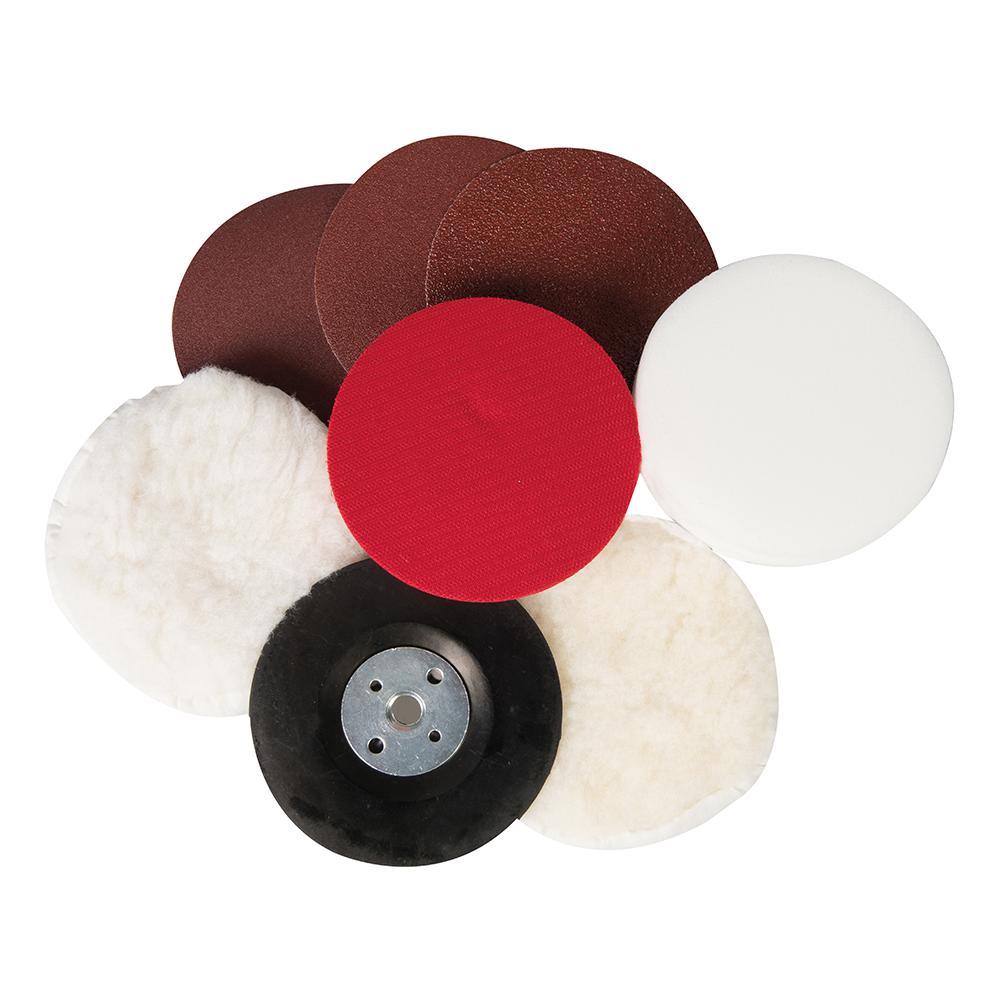 154003 Kit Di Levigatura E Lucidatura 8 Pz 115 Mm - Foto 1