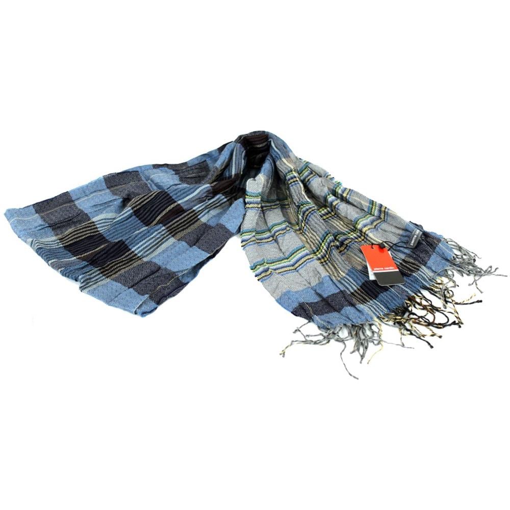 Sciarpa Uomo Pashmina Stropicciata Jc3399 Avio - Foto 2