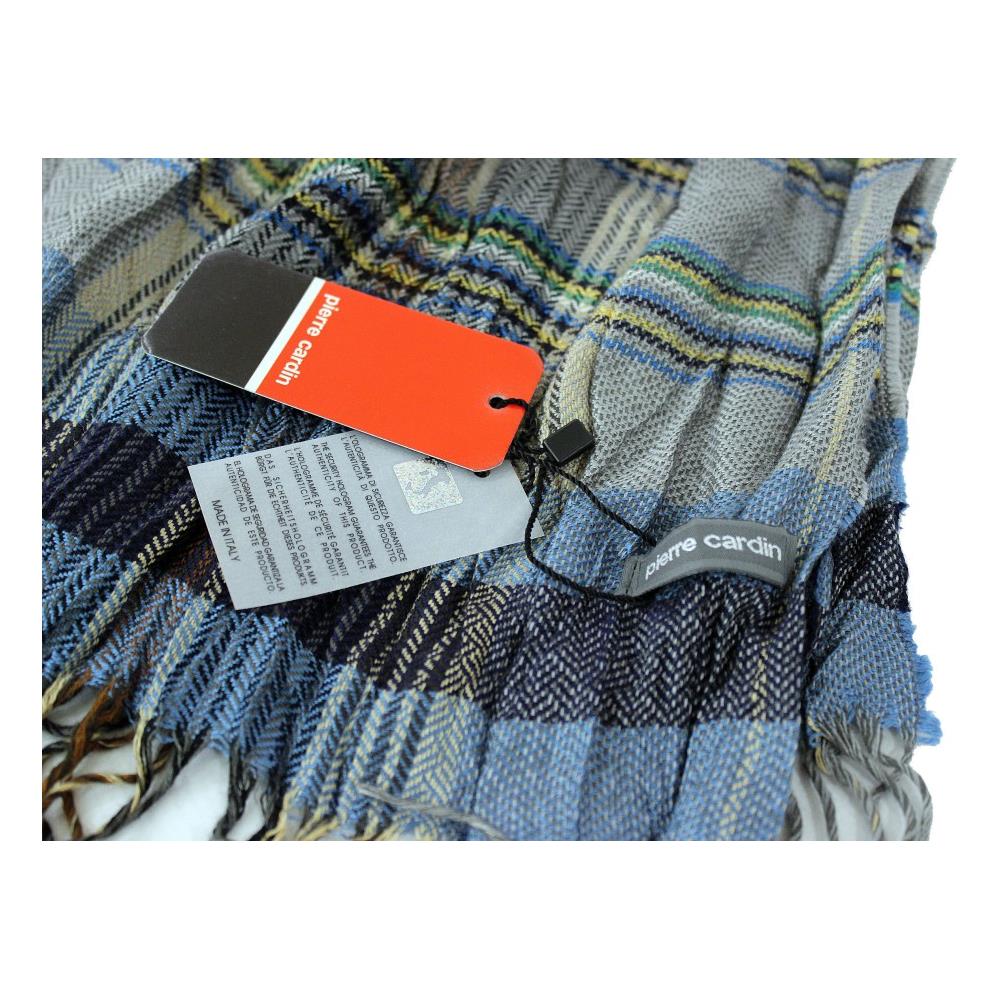 Sciarpa Uomo Pashmina Stropicciata Jc3399 Avio - Foto 3