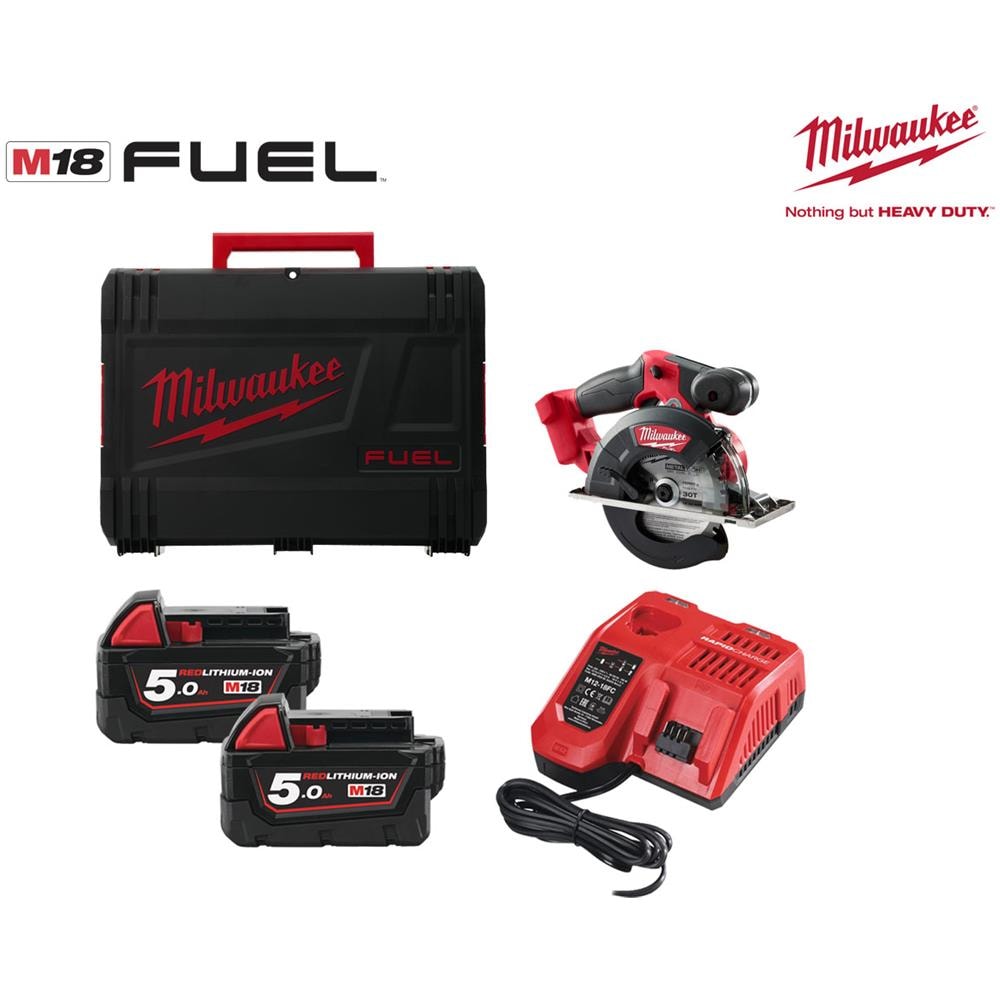 Sega Circolare Fuel M18 Fmcs-502x - 2 Batterie 18v 5.0 Ah - 1 Caricatore M12-18fc 4933459193 - Foto 2