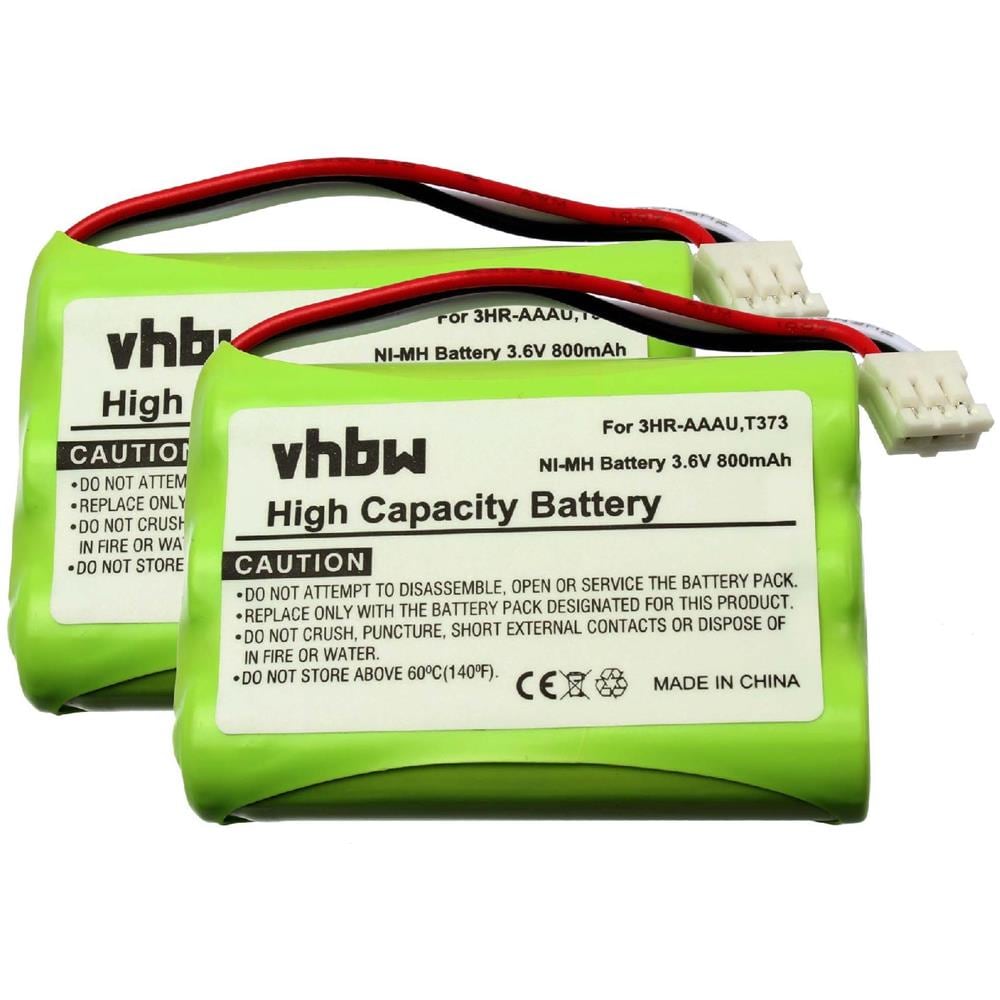 Vhbw 2x Batteria Ricaricabile Li-Ion 800mAh Per Gigaset Premium 300HX – Sostituisce S30852-D2152-X1