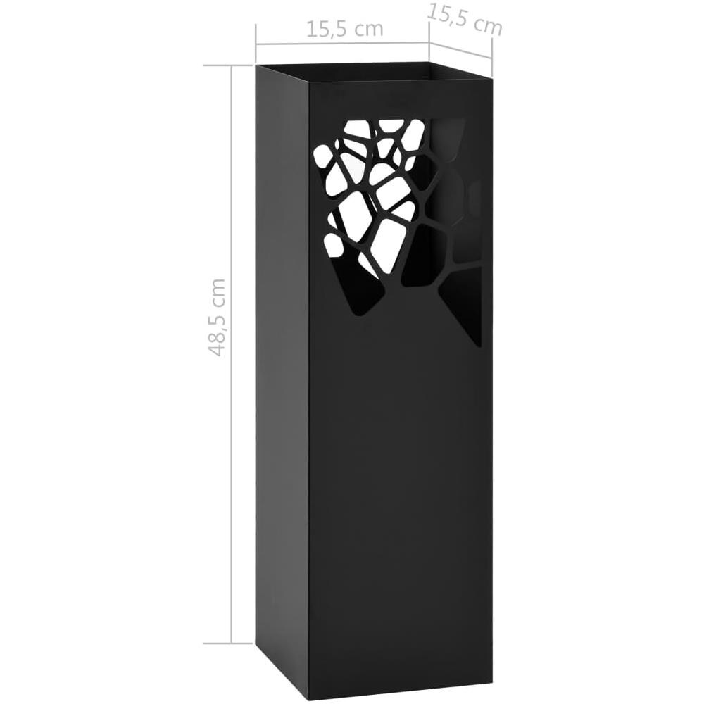 Porta Ombrelli Stile Pietre In Acciaio Nero - Foto 5