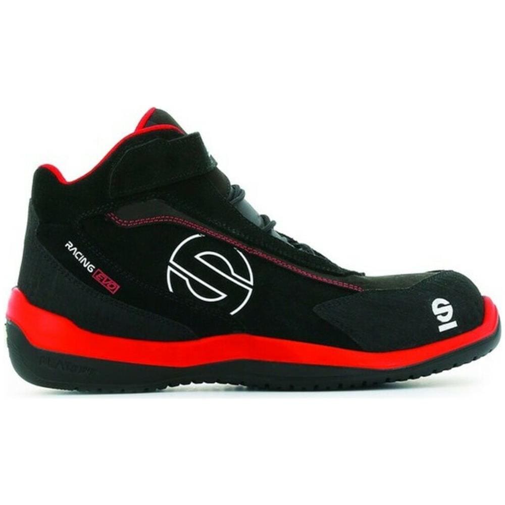 Sparco Racing Evo S3 Src Scarpe Antinfortunistiche In Pelle Scamosciata Rosso-nere (39)  - Foto 4
