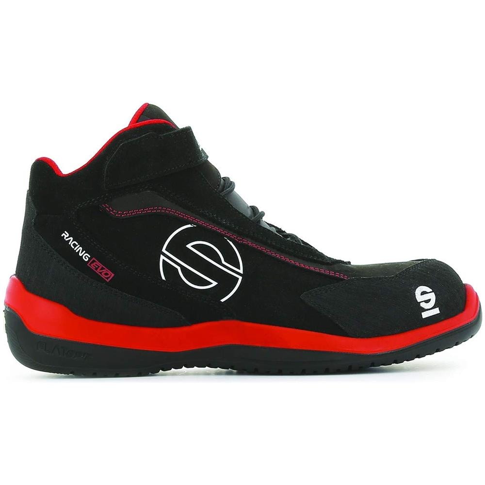Sparco Racing Evo S3 Src Scarpe Antinfortunistiche In Pelle Scamosciata Rosso-nere (39)  - Foto 1