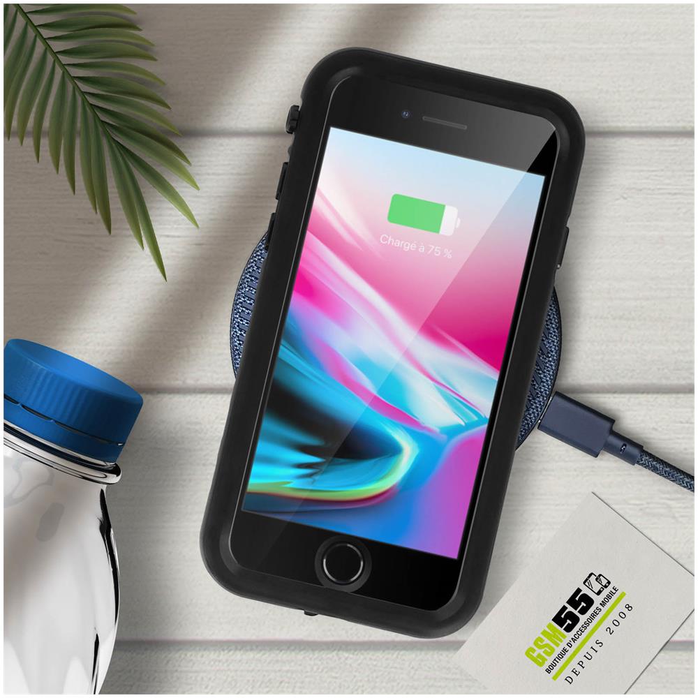 Cover Iphone Se 2020 / 8 / 7 Waterproof 2m E Antiurto Protezione Integrale Nero - Foto 10