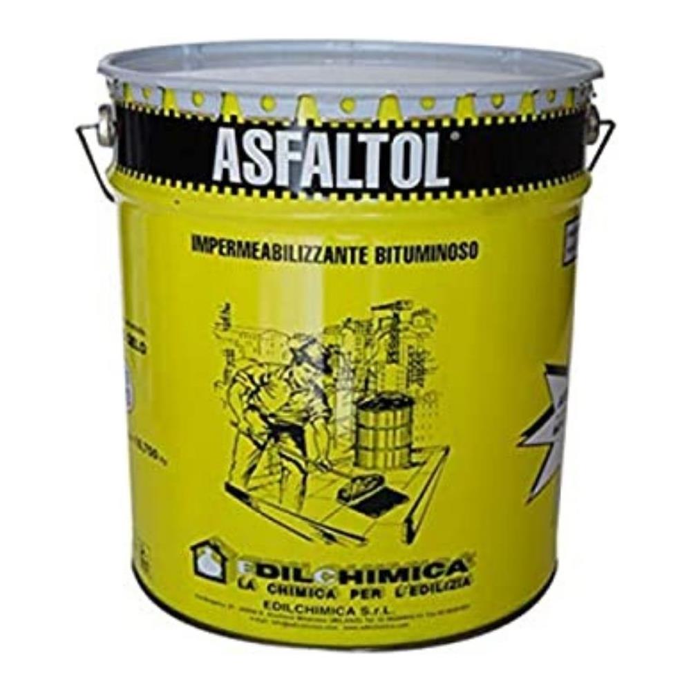 Asfaltol Impermeabilizzante Bituminoso Edilchimica *** Lattaggio : Kg 5,5 Netto - Foto 1