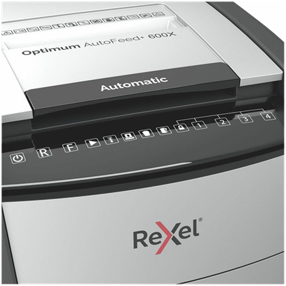 Distruggidocumenti Automatico Optimum AutoFeed+ 600X con Taglio a Frammenti - Foto 4