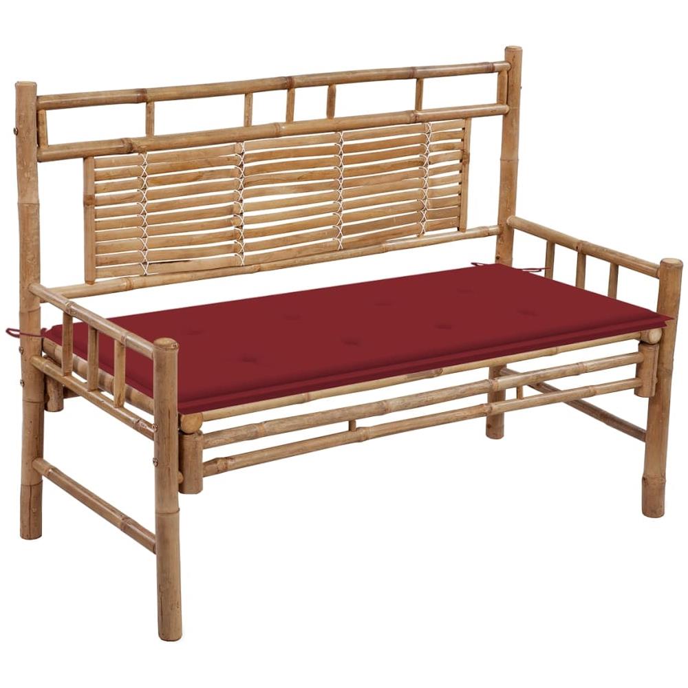 Panca Da Giardino Con Cuscino 120 Cm In Bamb? - Foto 1