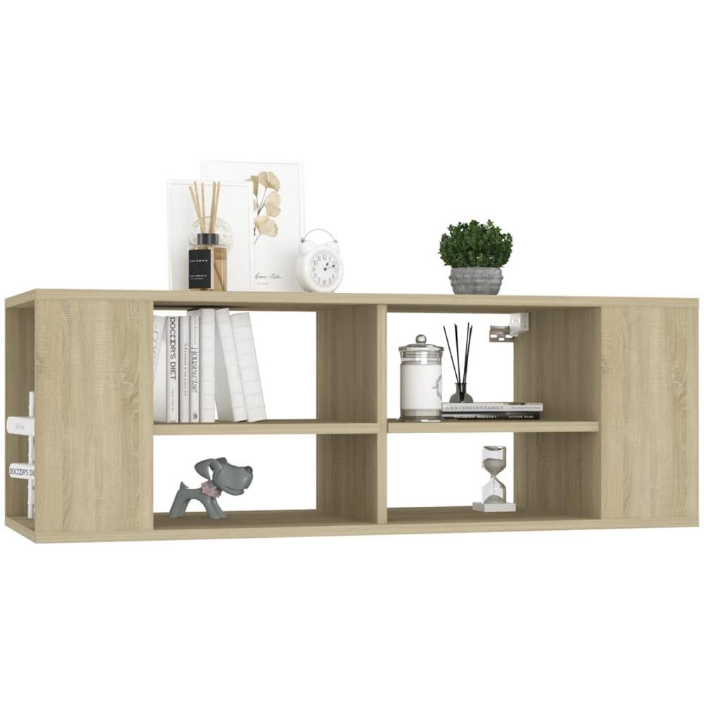 Mobile TV da Parete Rovere Sonoma 102x35x35cm Legno Multistrato - Foto 2
