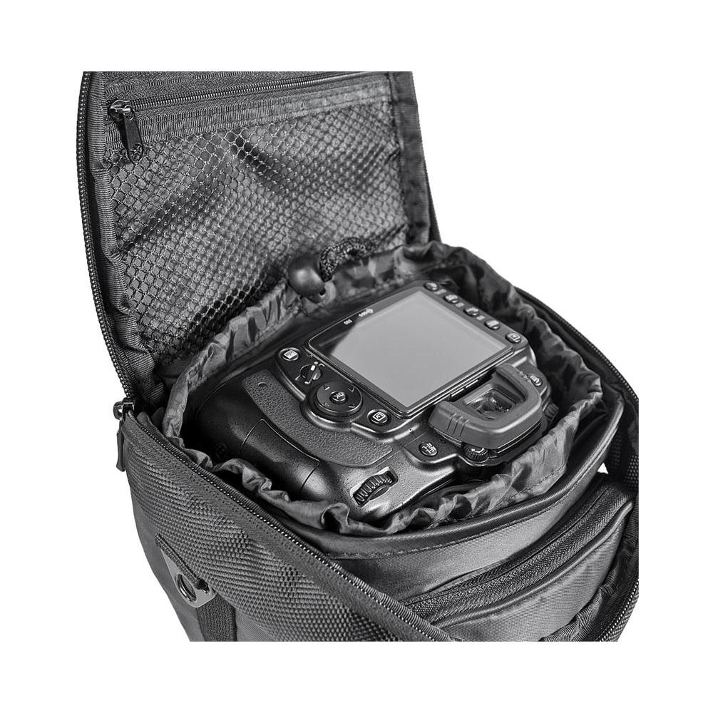 Mantona Custodia Premium Per Fotocamera DSLR/DSLM - Interno Imbottito, Tasca Accessori, Design Compatto - Foto 7