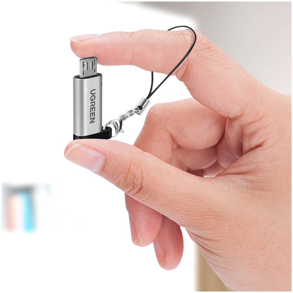 Adattatore Da Usb-c A Micro-usb Carica E Sincronizzazione 2,4a Xo Grigio - Foto 2