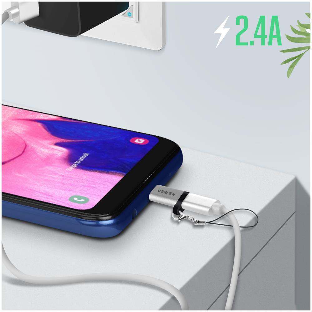 Adattatore Da Usb-c A Micro-usb Carica E Sincronizzazione 2,4a Xo Grigio - Foto 5
