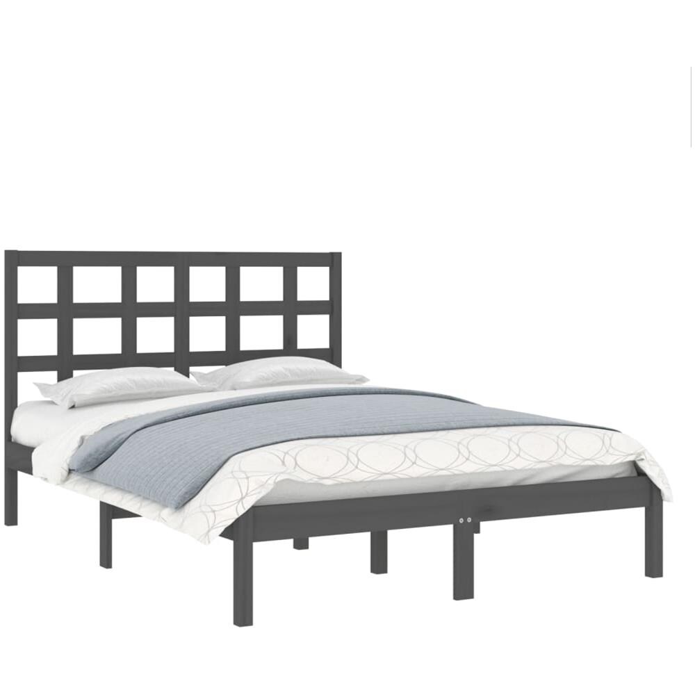 Giroletto Grigio In Legno Massello 200x200 Cm - Foto 3