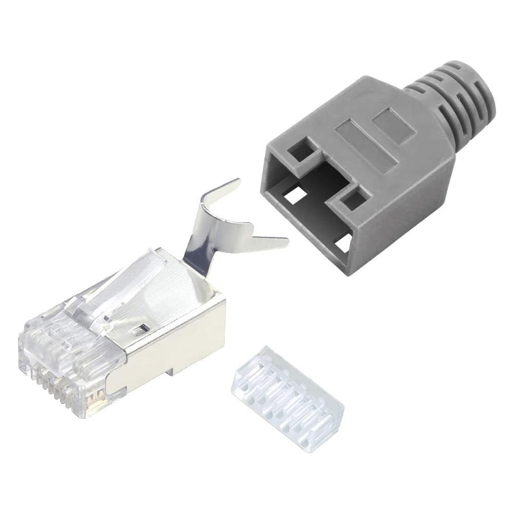 Plug Per Cat. 5 E 6 Stp Con Guida E Copriconnettore - Foto 1