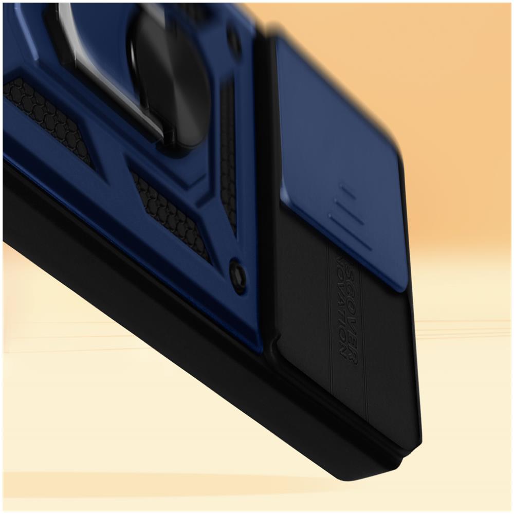 Cover Per Xiaomi 13 Pro Con Copri-fotocamera E Anello Di Supporto Blu - Foto 5