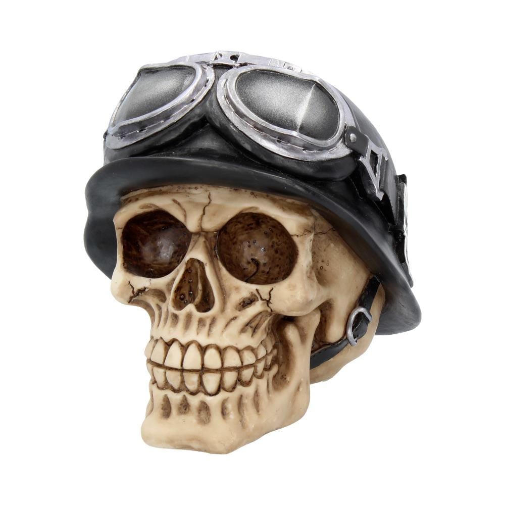 Nemesis Now - Iron Cross Helmet And Goggles Biker Skull 15.5cm - Foto 5