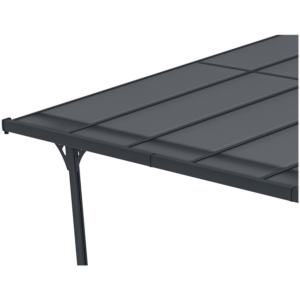 Tettoia Per Terrazza, Auto Addossata Kleo 550l300 Alluminio Grigio - Foto 2