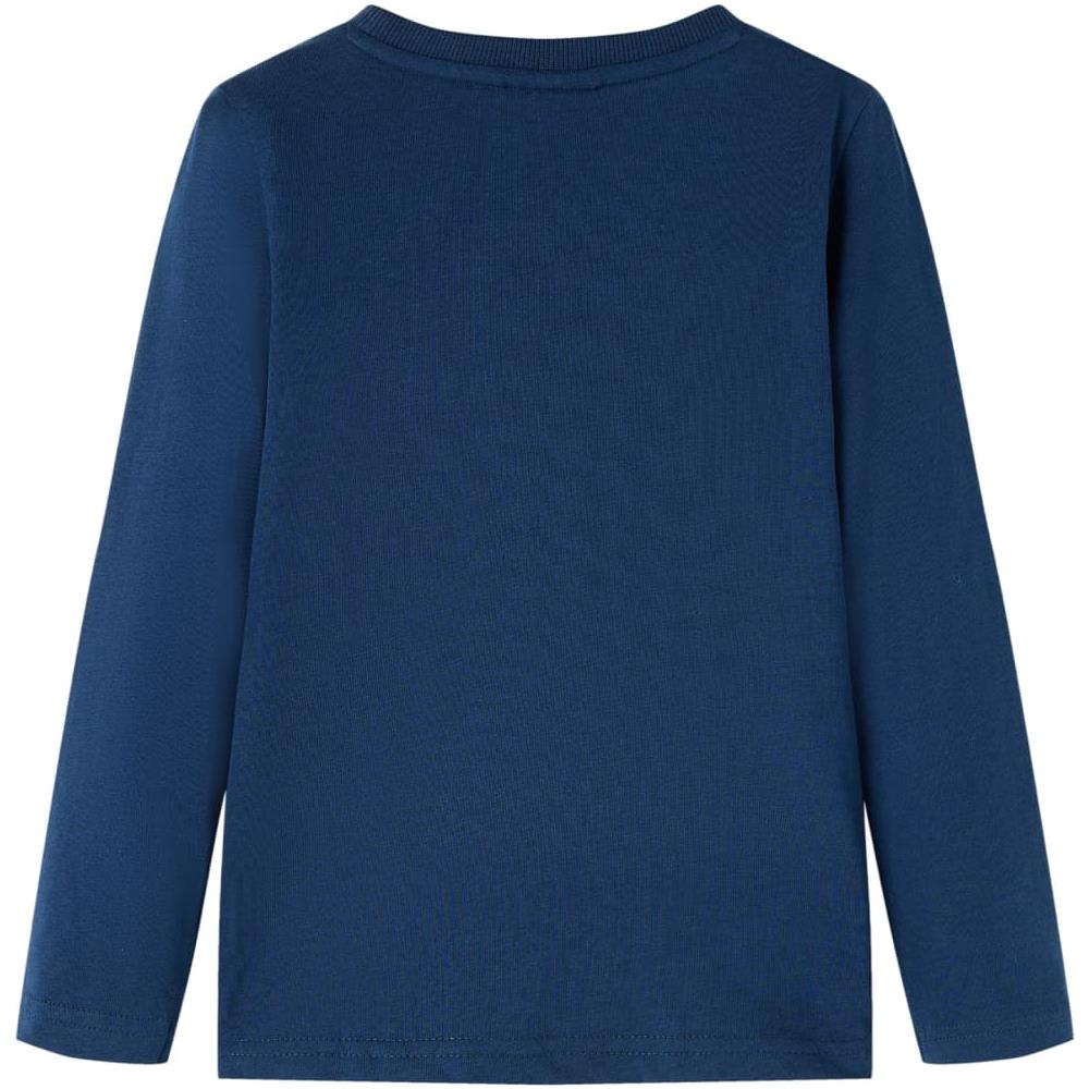 Maglietta Da Bambino A Maniche Lunghe Stampa Snowboard Blu Marino 128 - Foto 2