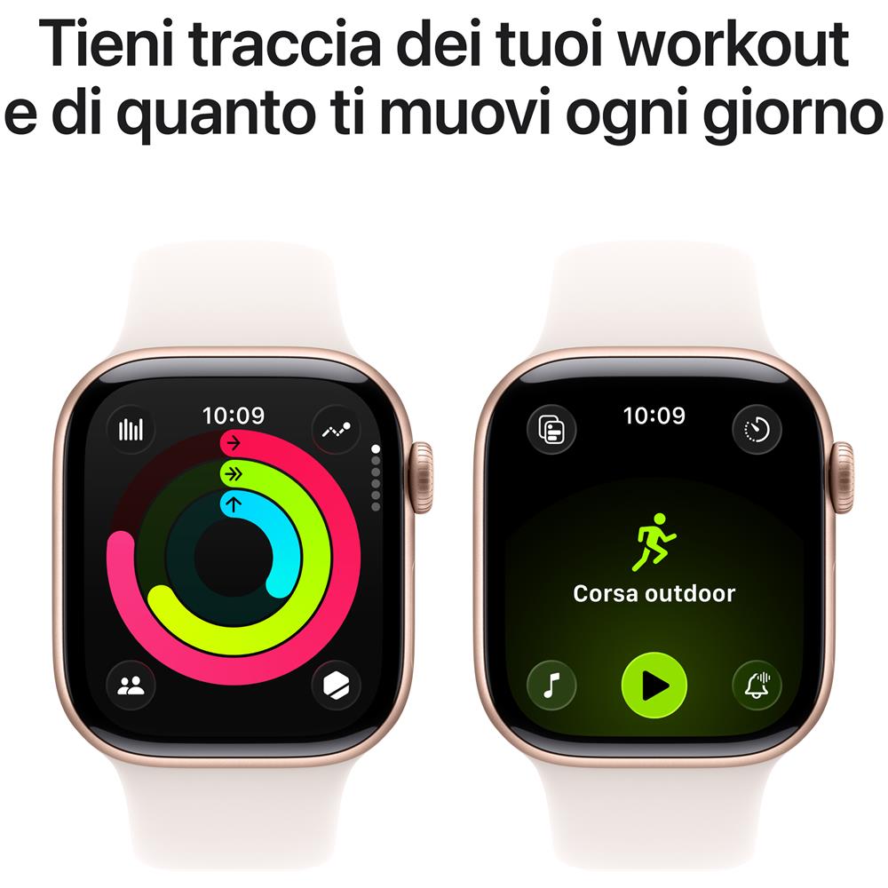 Watch Series 11 GPS + Cellular 42mm Cassa Alluminio Oro Rosa con Band Rosa Fard - M /L - Foto 9