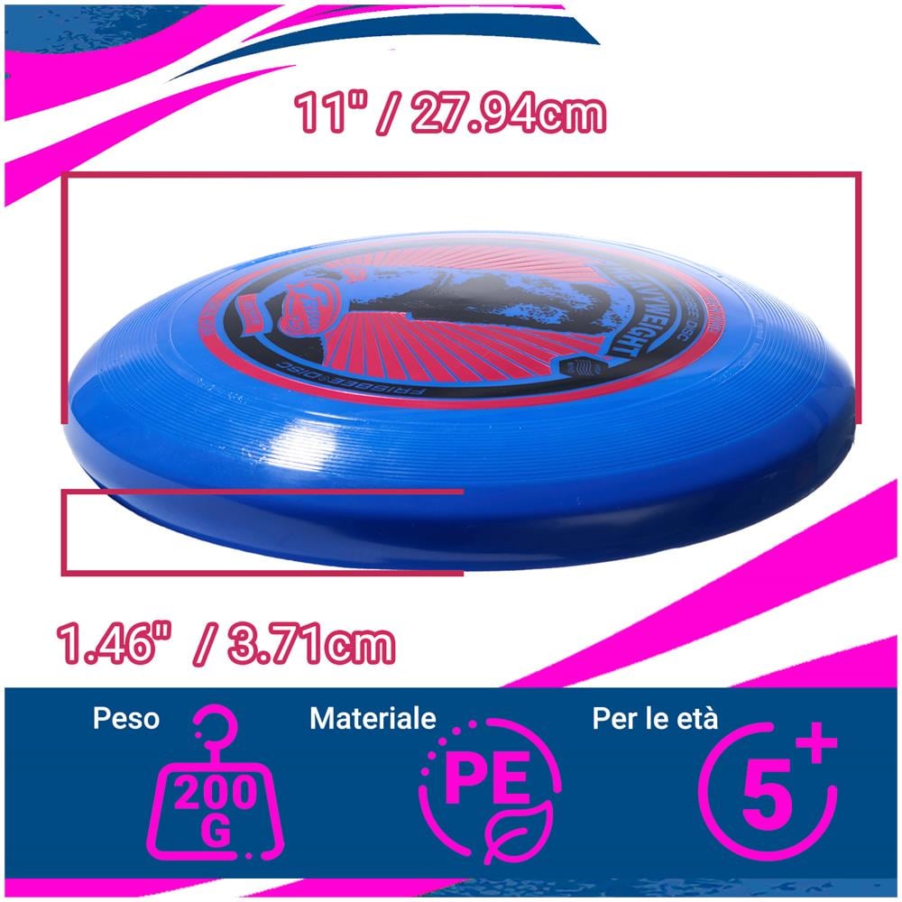 Frisbee Disco volante pesante da 200 g, per attività all'aperto -1 Pack - Foto 1