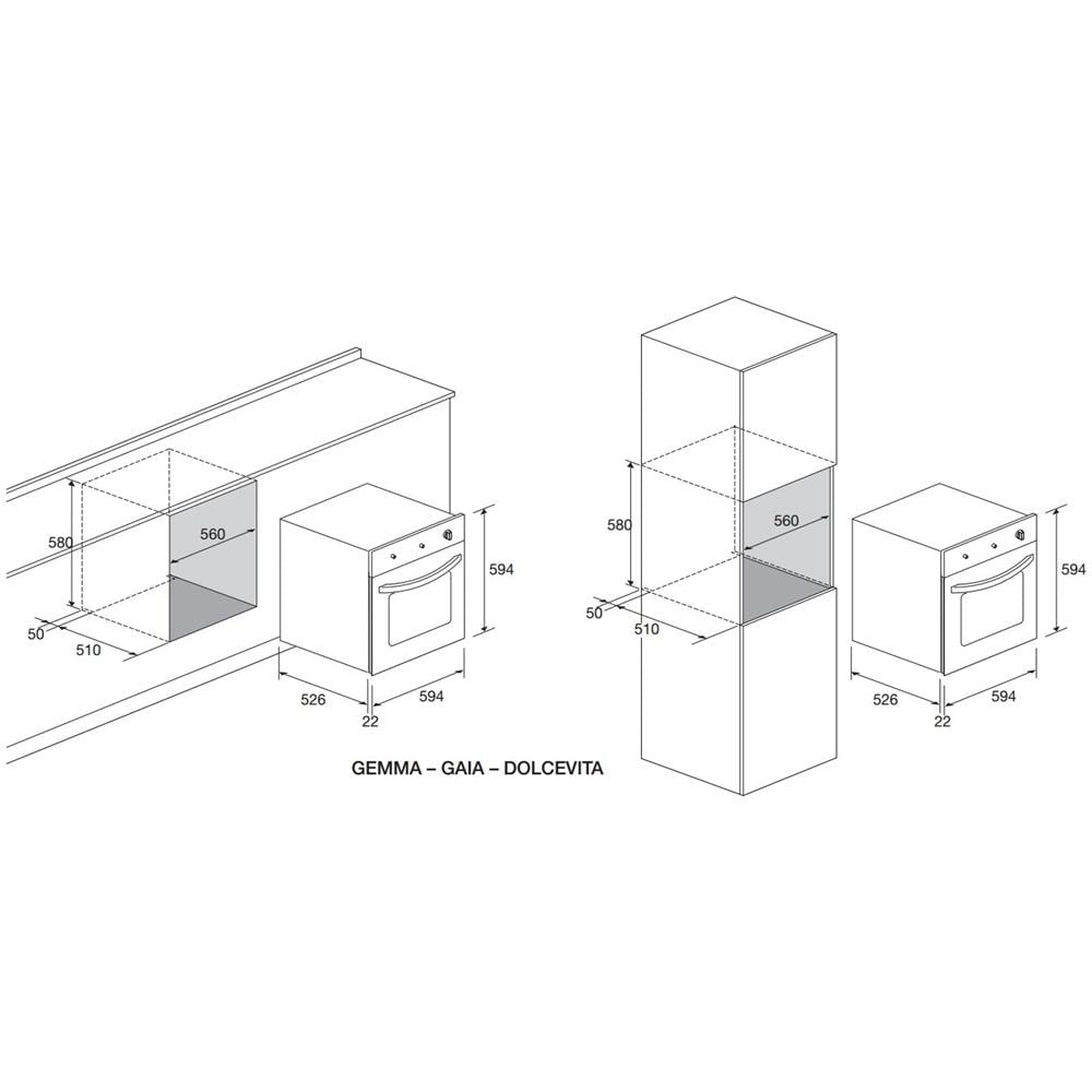 Forno Elettrico da Incasso FQS6TEE Capacità 66 L Multifunzione Ventilato Potenza 3700 W Colore Acciaio Inox - Foto 3
