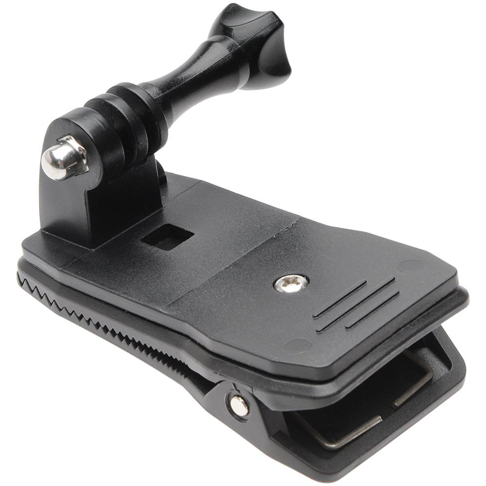Gancio a Pinza 360° per Camera Go Pro Colore Nero. - Foto 3